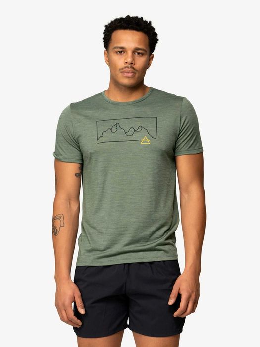 Koszulka męska 130 merino Devold Active Outline zielony r.XXL