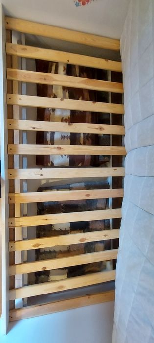 Łóżko dziecięce z szufladą materac 90x190 z barierką