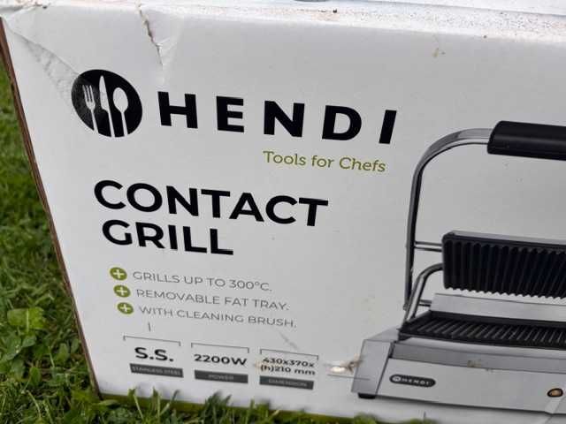 Hendi Kotaktowy Grill Ryflowany Panini 2200W -NOWY