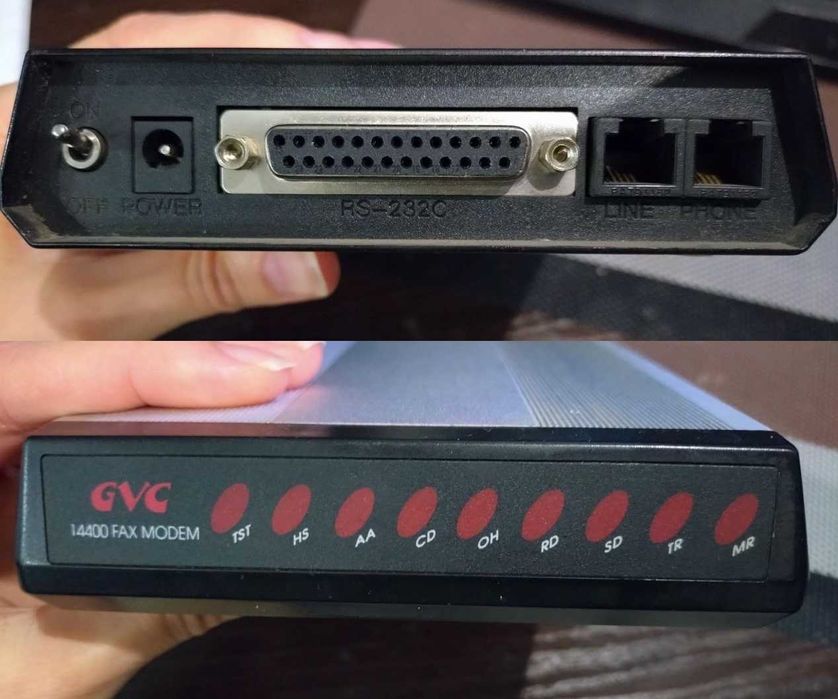 Зовнішній dial-up модем GVC F-1114V/R6 14400 fax modem