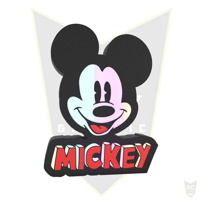 Mickey - Luminária Personalizada