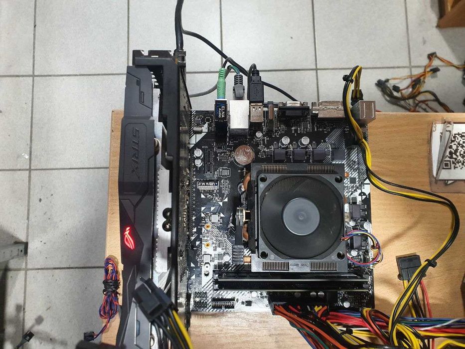 Материнская плата sAM4 ASRock B450M с Ryzen 5 2600 отл. сост.