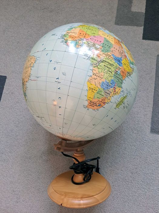 Globus polityczno-fizyczny, podświetlany, 30cm, Zachem