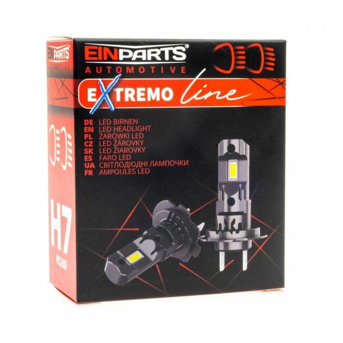 Zestaw LED H7 MINI Mocne Mijania Drogowe H7 Lux-Led