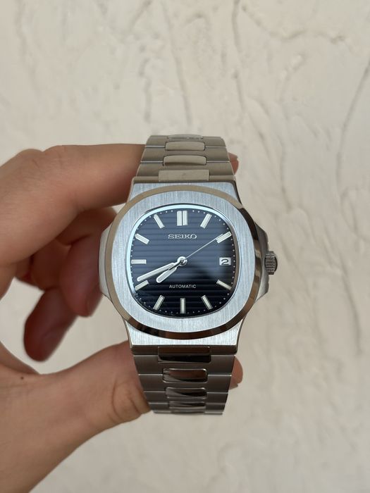 Seiko Mod Nautilus — 40 мм, Кастомний Механічний Годинник, японський NH35
