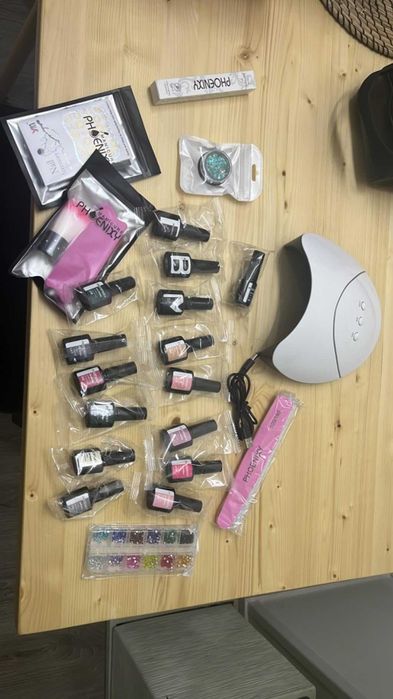 Catalisador unhas de gel UV LED + acessórios manicure + decoração NOVO