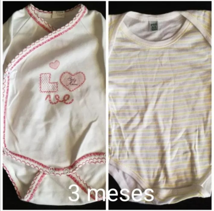 Bodys de bebé vários tamanhos
