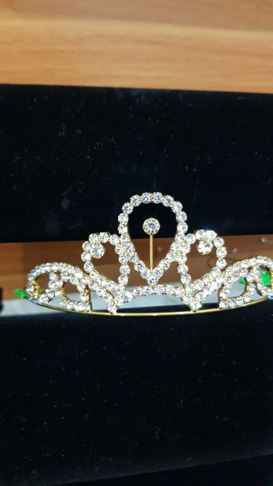 Тіара корона, обруч. Цирконій фіаніт Біжутерія