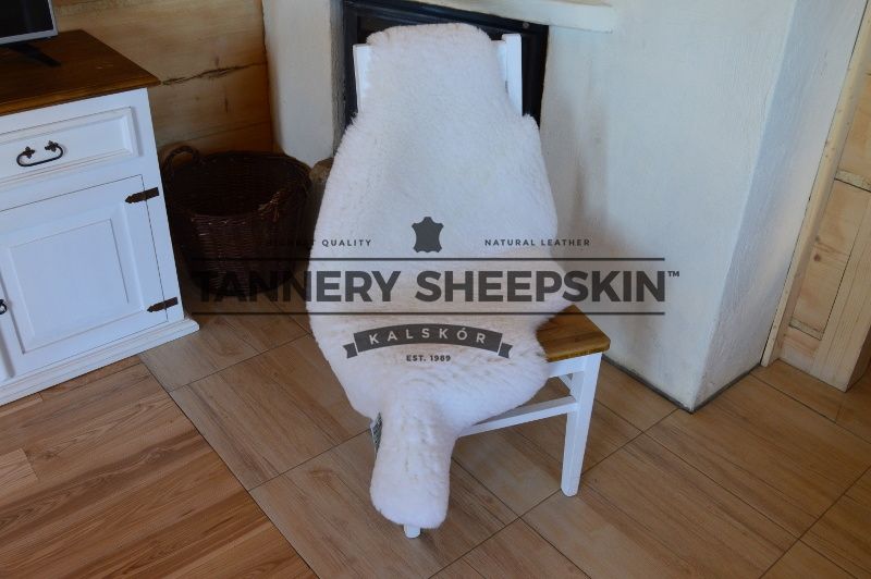 SKÓRA OWCZA Skóry Owcze Krótki Włos 3 cm Białe Naturalne