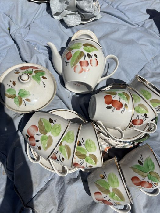 Сервіз чайний суми полонне дулево фарфор лфз довбиш чашки посуд ссср