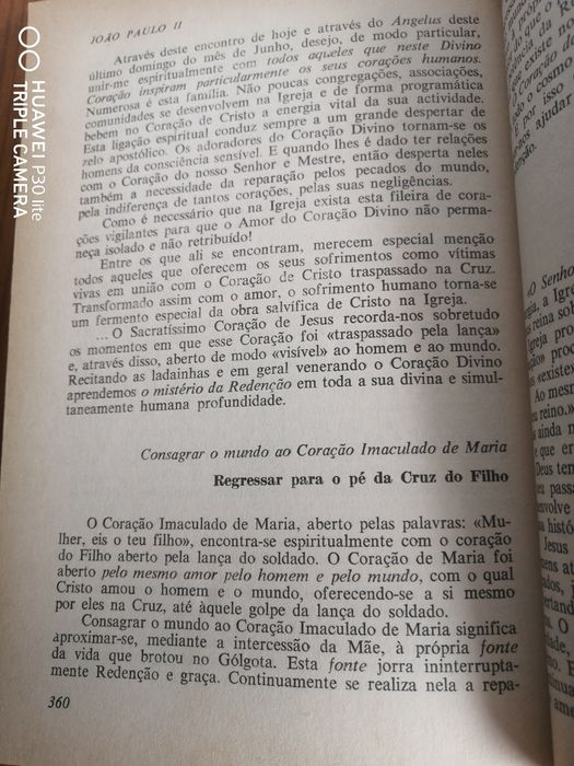 Livro João Paulo II "Pausas de reflexão"