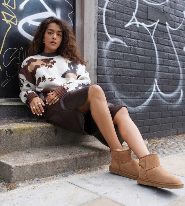 Оригінал ! Чоботи UGG Classic Mini II 1016222-che EUR 38 EUR 39