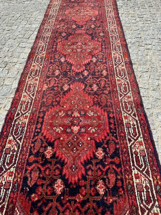 Chodnik dywan wełniany perski r.tkany Hamadan 285x80 galeria 10 tyś