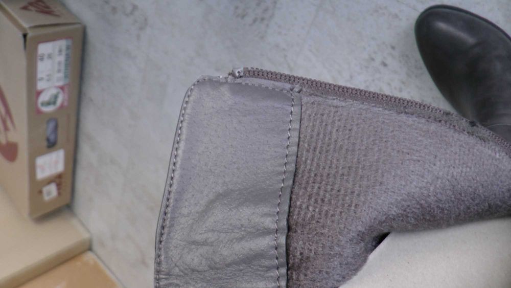 kozaki Jenny Fairy Kozaki WS17009-1 Szary, rozm 38, niski obcas