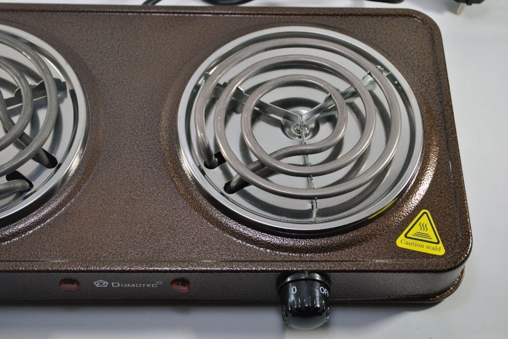 Новая Электроплита электрическая настольная печь /плита Domotec 2000Вт