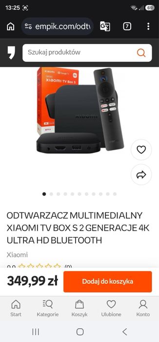 Odtwarzacz multimedia Xiaomi Google TV 4K