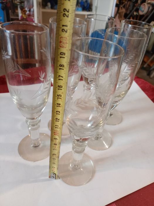 6 flutes de champanhe vintage