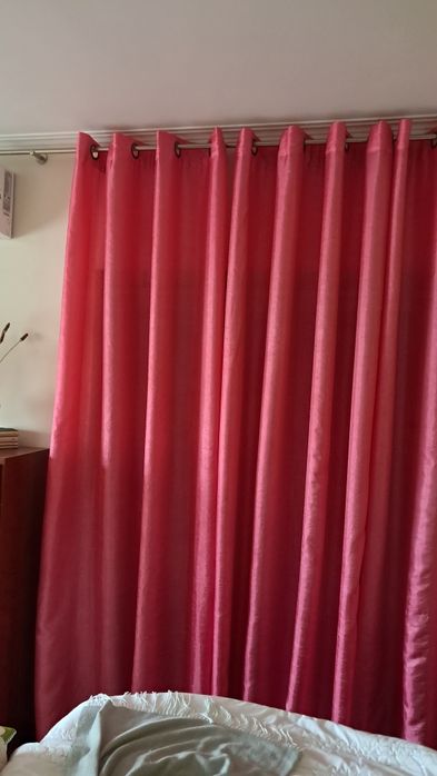 6 cortinas 2,5 altura com 1,5 largura