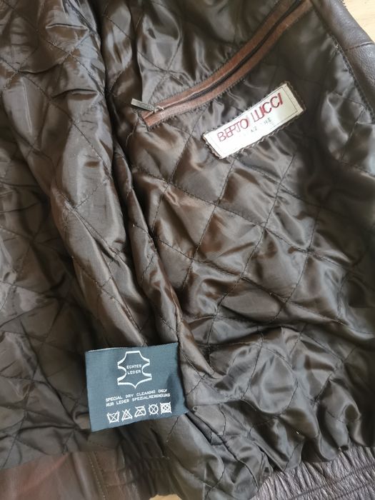 Kamizelka skóra naturalna Berto Lucci, męska r. 56