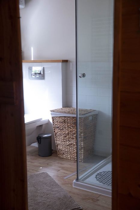 Dom z drewna Mrozy Wielkie. Blisko plaży gminnej, jacuzzi w cenie!
