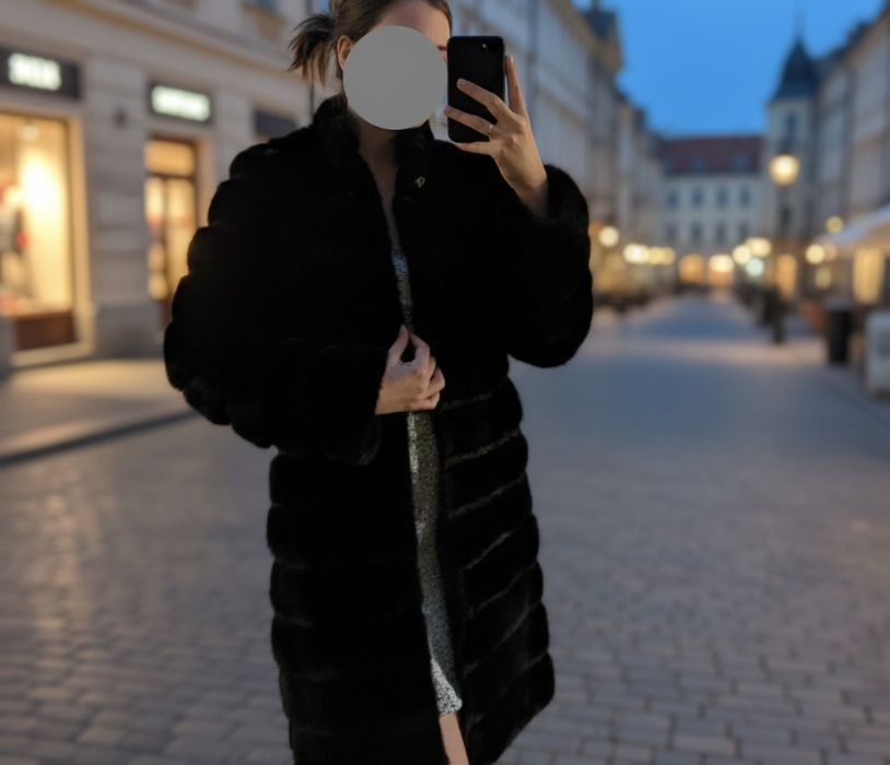 Натуральна норкова шубка + замш ,на замочку! Майже нова!