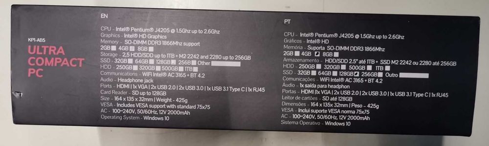 Insys KP1-AB5 Ultra Compact PC