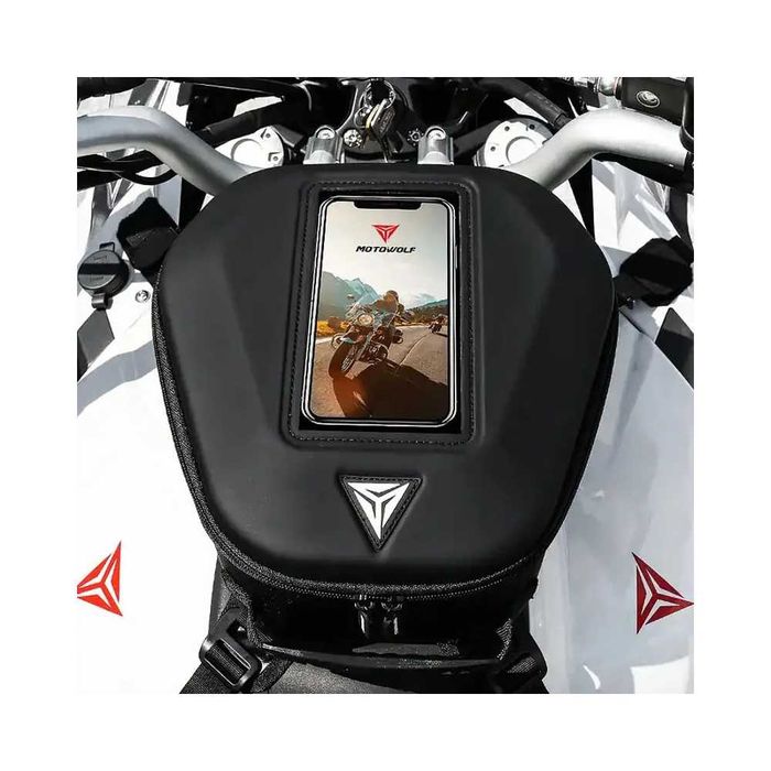 Bolsa de depósito magnética para moto - Multifuncional e impermeável