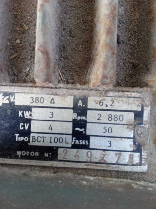 Motor bomba de agua