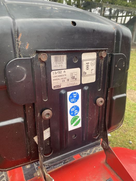 Kosiarka traktorek mtd 13/92A z pługiem i koszem