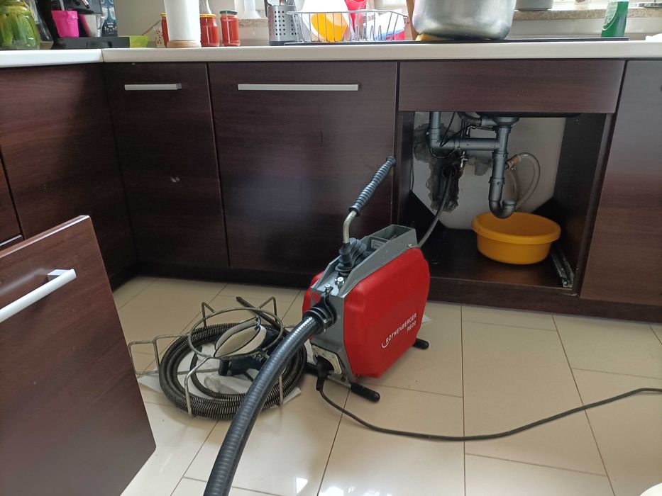 Udrażnianie, przepychanie rur, kanalizacji 24/7 mechanicznie oraz WUKO