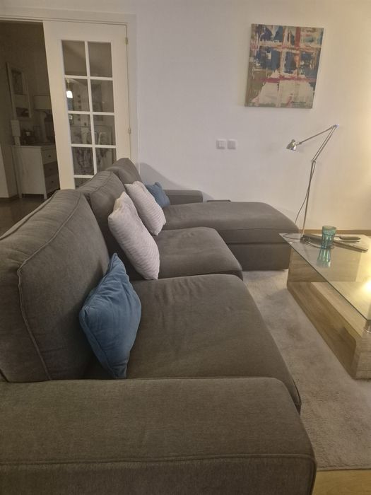 Sofá  Chaise Lounge Verde Claro - OPTIMO ESTADO