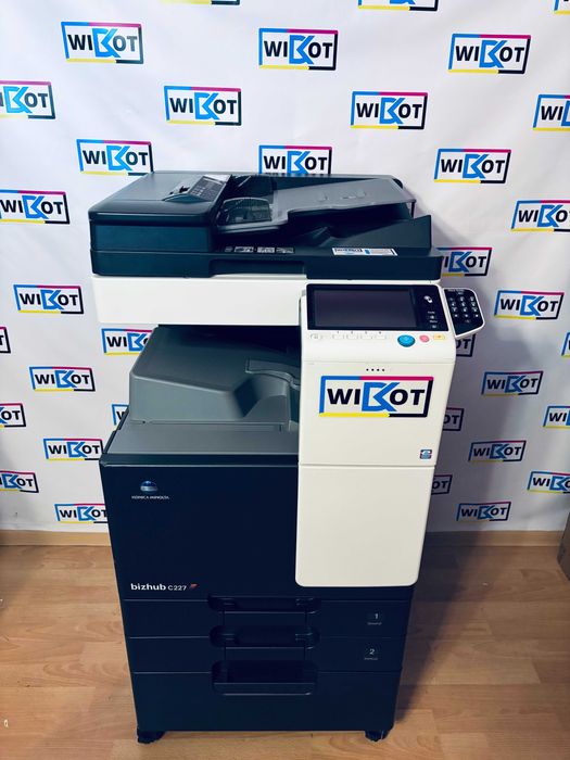 Kserokopiarka Konica Minolta c227, Gwarancja, Komplet Tonerów