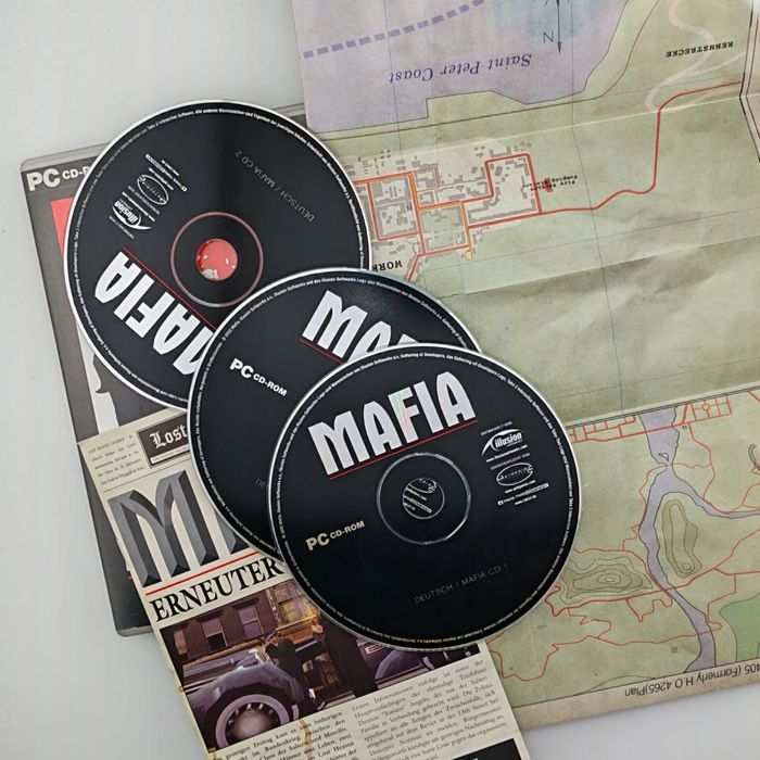 Gra Pc - Mafia 1 - premierowe wydanie niemieckie z mapą