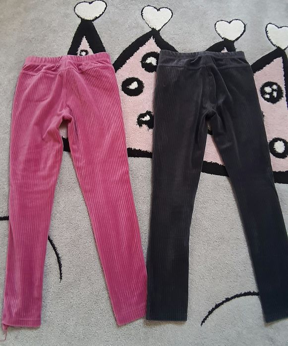 Spodnie leginsy lekko ocieplane r.134