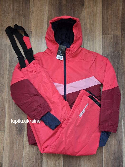Crivit 134/140 лижний термо комплект на дівчинку комбінезон зимовий