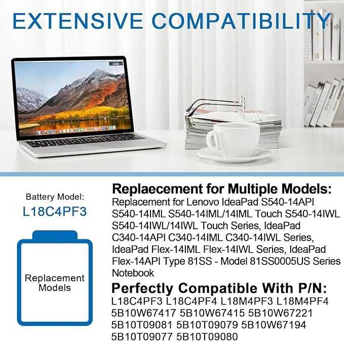 WYMIENNA bateria do laptopa Lenovo L18C4PF3