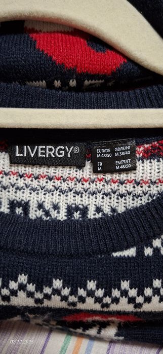 Sweter  sweter świąteczny  Livergy z lidla rozm.M