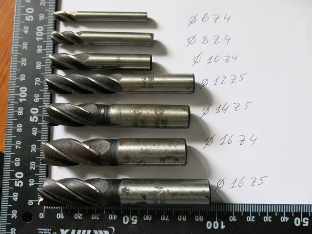 Фрезы концевые цх Р6М5