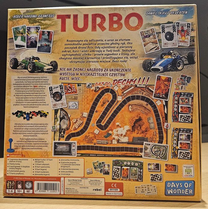 Turbo, gra planszowa. Rebel