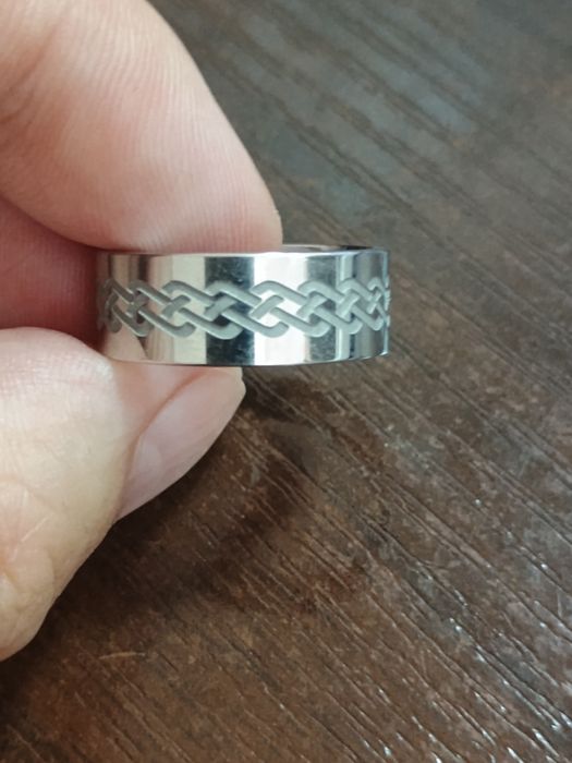 Перстень Кельтський Дракон і Вовк з орнаментом "Кельтський вузол"