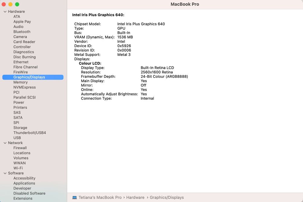 MacBook Pro 13" (2017) • 16GB RAM • 256GB SSD • Bardzo dobry stan