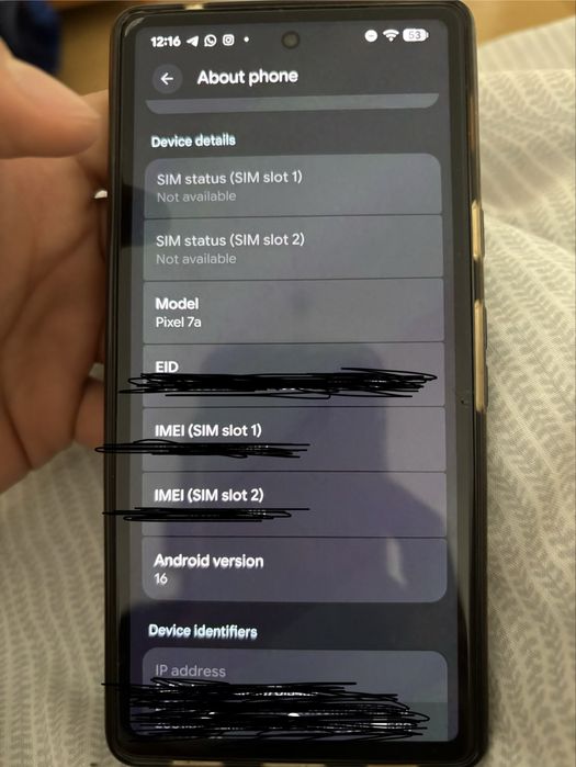 Google Pixel 7A como novo