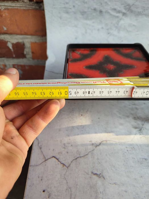 Stojak na Kwiaty - Płytki Ceramiczne - Metaloplastyka lata 60/70