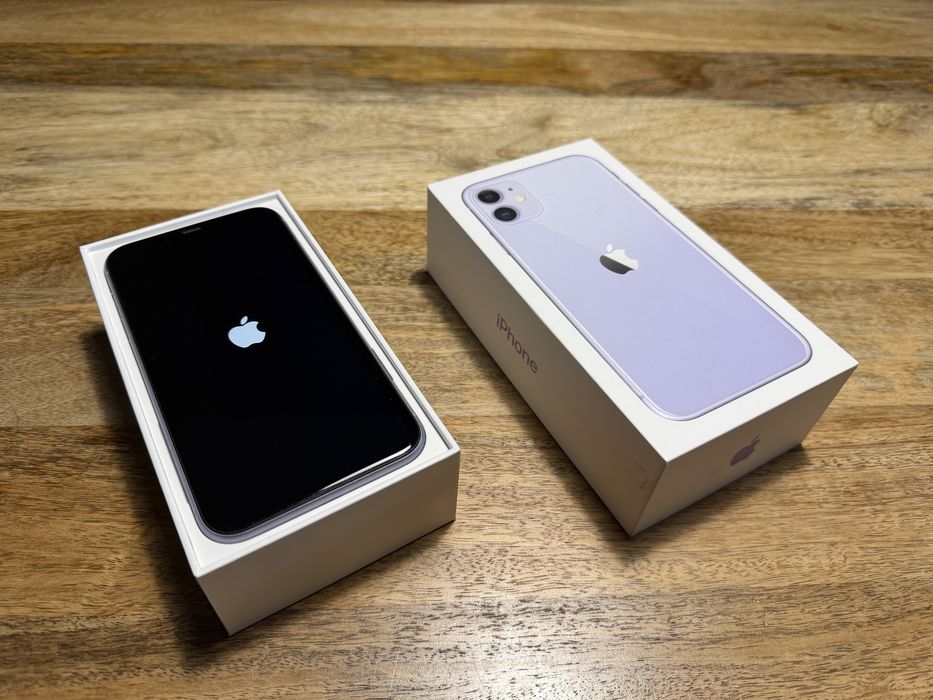 iPhone 11 128GB Purple | 100% sprawny | pudełko | kabel