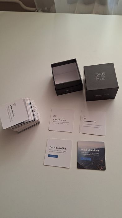 Karty UX kits wireframe deck -  UX/UI design