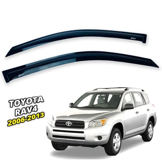 Дефлектори вікон (вітровики) 2 передні для Toyota RAV-4 (2006-2012)