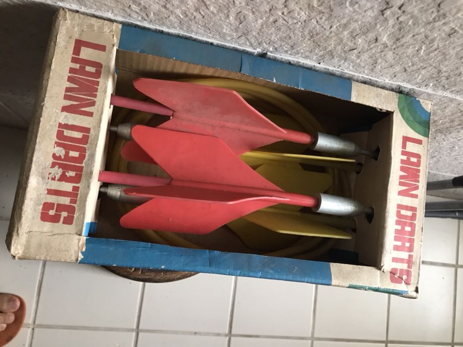 Brinquedo antigo (jogo setas anos 60)