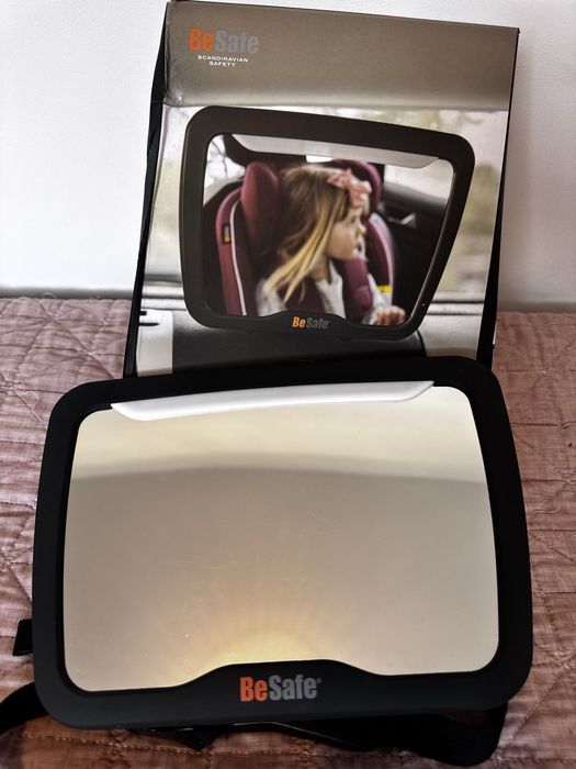 BeSafe Lusterko do obserwacji dziecka w samochodzie  XL z lampką LED