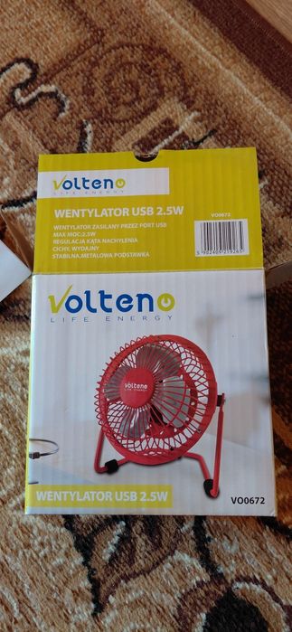 Wentylator biurkowy usb Volteno VO0672