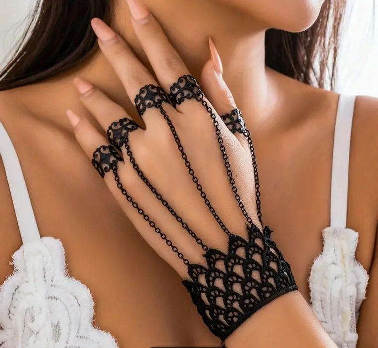 Bransoletka na rękę i palce, nowa